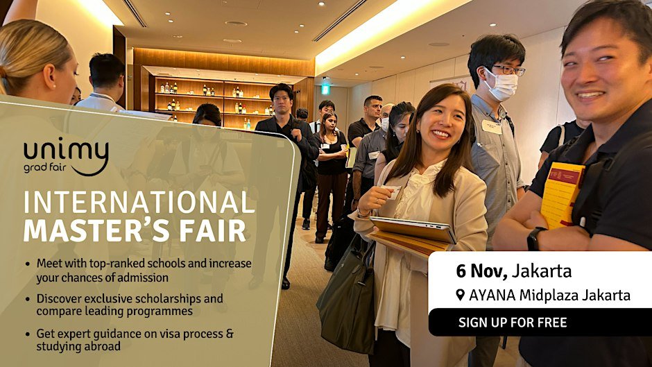 Unimy Grad Fair: International Master's Fair – Jakarta 2026